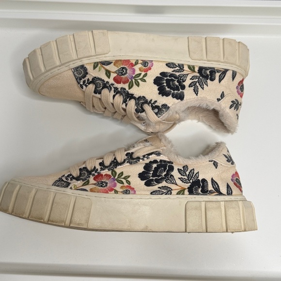 FARM RIO Romantic Garden Platform Sneakers Size EU 38 US 8 Shoes - Picture 7 of 9